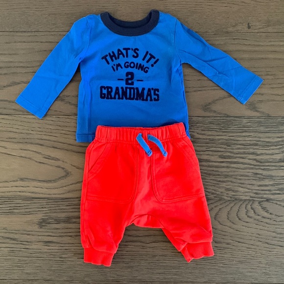 Joe Fresh 'That's it I'm Going to Grandma's!’ PJ Set - Picture 1 of 6